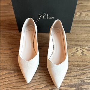 J Crew Kitten Heel Suede Subtle Pink